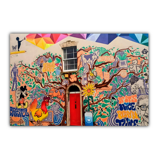 Canvas Art. English Cityscapes & Landmarks. Stokes Croft. Bristol. England.