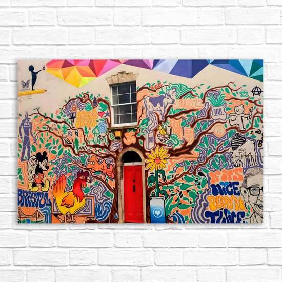 Canvas Art. English Cityscapes & Landmarks. Stokes Croft. Bristol. England.