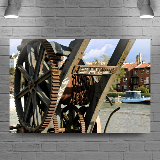 Canvas Art. English Cityscapes & Riverscapes. Bristol Harbour. England.