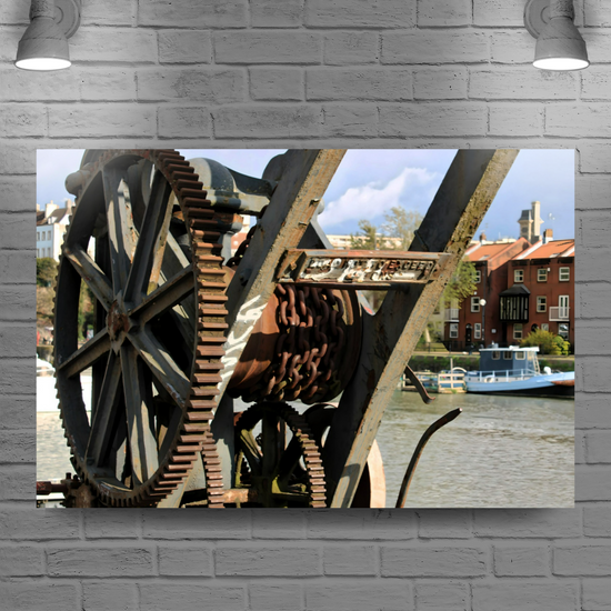 Canvas Art. English Cityscapes & Riverscapes. Bristol Harbour. England.