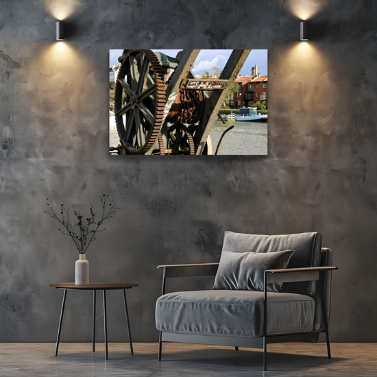 Canvas Art. English Cityscapes & Riverscapes. Bristol Harbour. England.