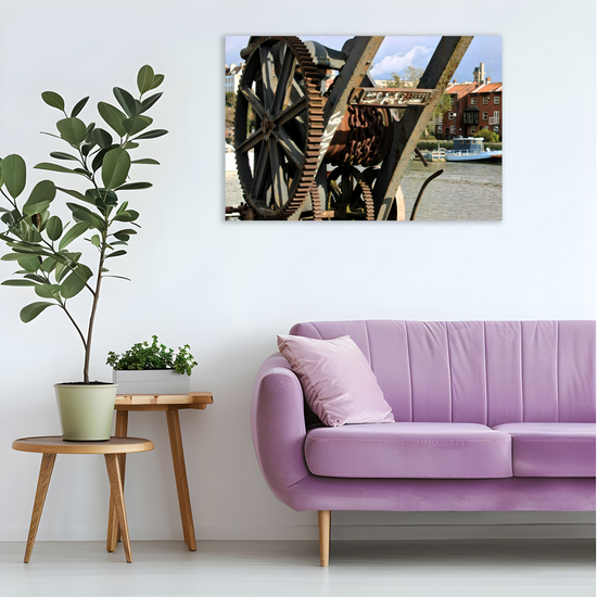 Canvas Art. English Cityscapes & Riverscapes. Bristol Harbour. England.