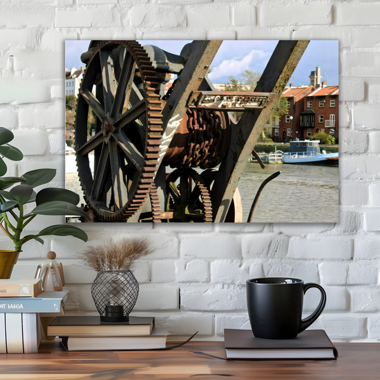 Canvas Art. English Cityscapes & Riverscapes. Bristol Harbour. England.