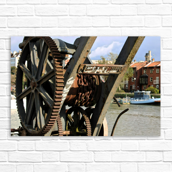Canvas Art. English Cityscapes & Riverscapes. Bristol Harbour. England.