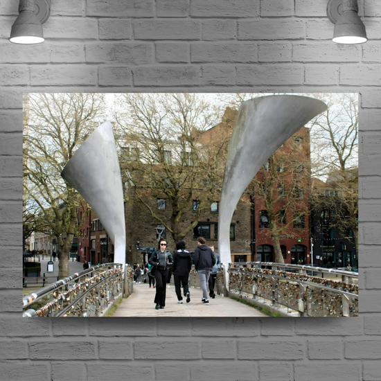 Canvas Art. English Cityscapes & Landmarks. Pero's Bridge. Bristol. England.