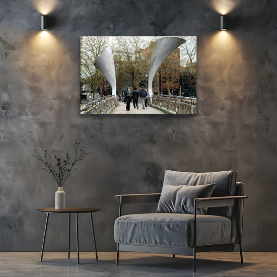 Canvas Art. English Cityscapes & Landmarks. Pero's Bridge. Bristol. England.
