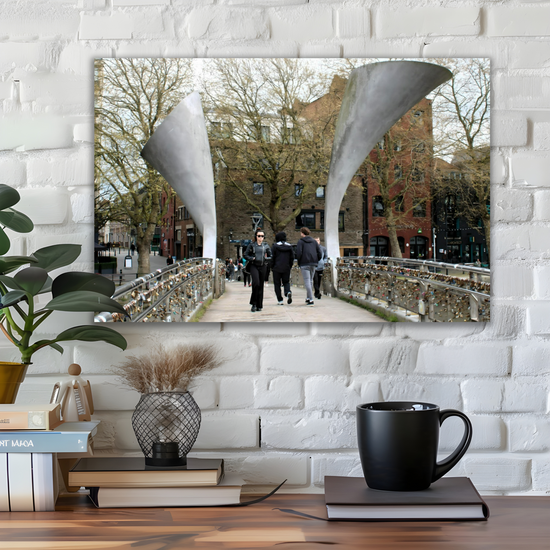 Canvas Art. English Cityscapes & Landmarks. Pero's Bridge. Bristol. England.