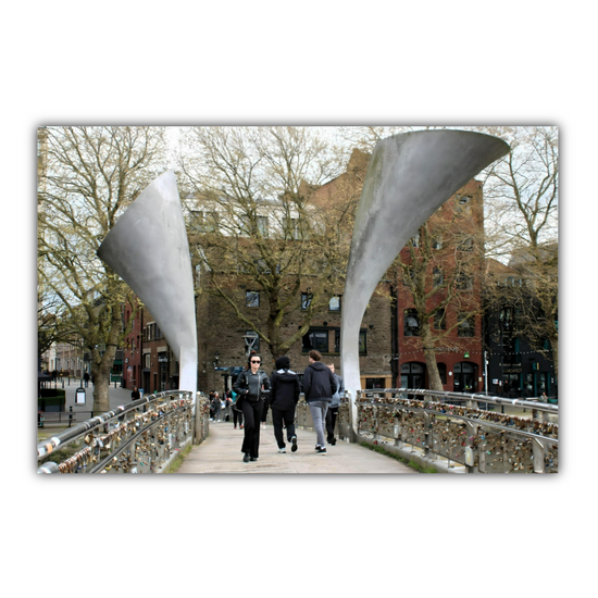 Canvas Art. English Cityscapes & Landmarks. Pero's Bridge. Bristol. England.