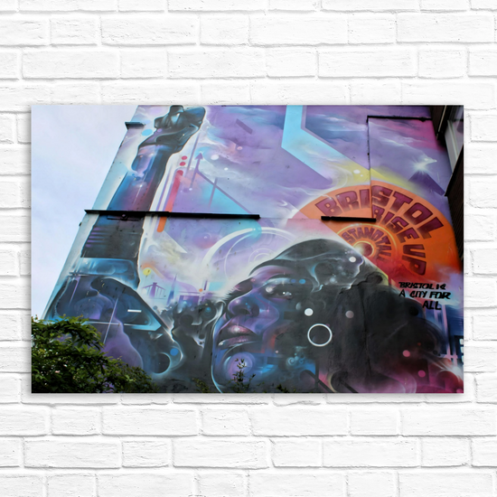 Canvas Art. English Cityscapes & Landmarks. Stokes Croft. Bristol. England.