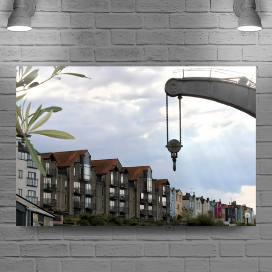 Canvas Art. English Cityscapes &  Riverscapes. Bristol Harbour. England.