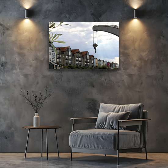 Canvas Art. English Cityscapes &  Riverscapes. Bristol Harbour. England.