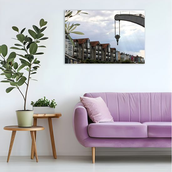 Canvas Art. English Cityscapes &  Riverscapes. Bristol Harbour. England.