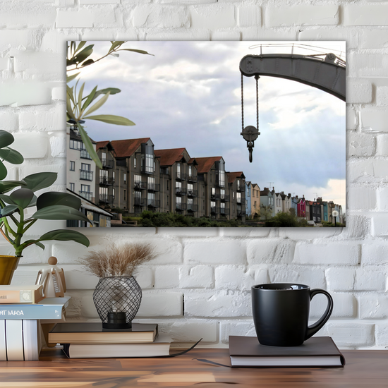 Canvas Art. English Cityscapes &  Riverscapes. Bristol Harbour. England.