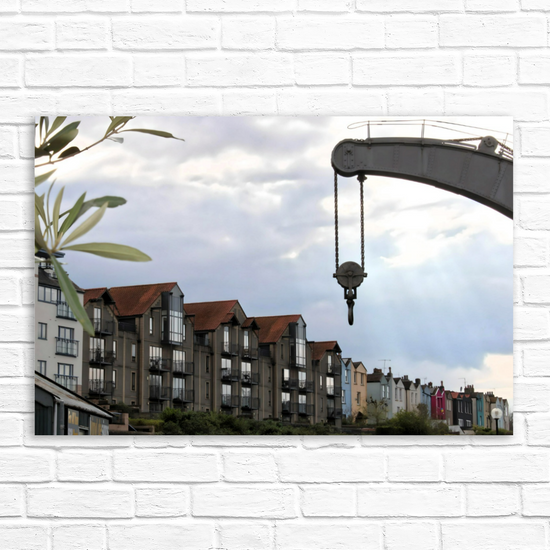 Canvas Art. English Cityscapes &  Riverscapes. Bristol Harbour. England.