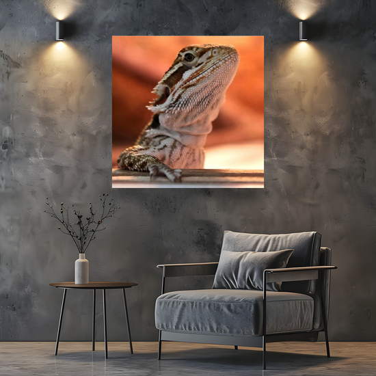 Canvas Art. Bulgarian Landscapes & Nature. Bearded Dragon. Varna. Bulgaria.