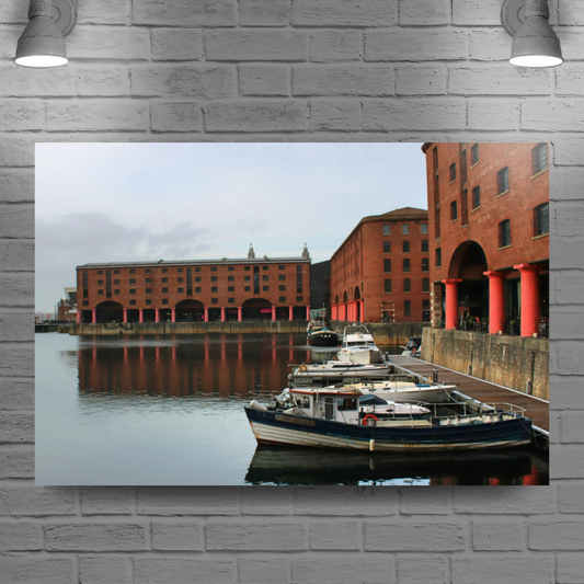 Canvas Art. English Cityscapes & Riverscapes. Albert Dock. Liverpool. England.