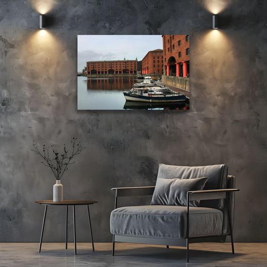 Giclée Mounted Wall Art Prints. Albert Dock. Liverpool. England.