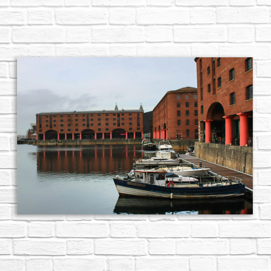 Giclée Mounted Wall Art Prints. Albert Dock. Liverpool. England.