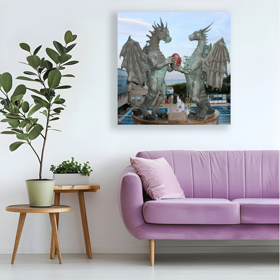 Canvas Art. Bulgarian Seascapes & Landmarks. Dragons in Love. Varna. Bulgaria.