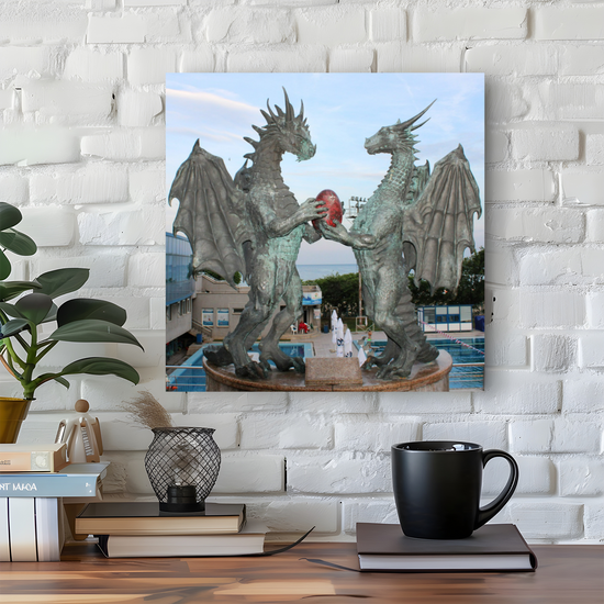 Canvas Art. Bulgarian Seascapes & Landmarks. Dragons in Love. Varna. Bulgaria.