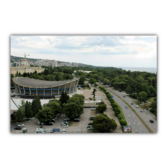 Canvas Art. Bulgarian Landscapes & Landmarks. Palace of Culture & Sports. Varna. Bulgaria.