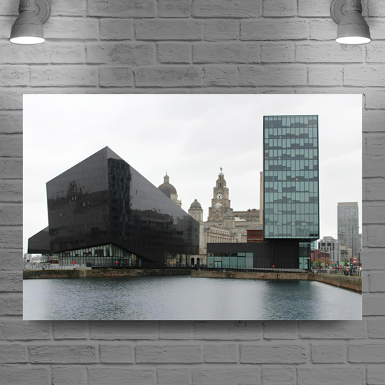 Canvas Art. English Cityscapes & Riverscapes. Liverpool. England.