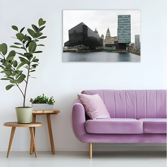 Canvas Art. English Cityscapes & Riverscapes. Liverpool. England.