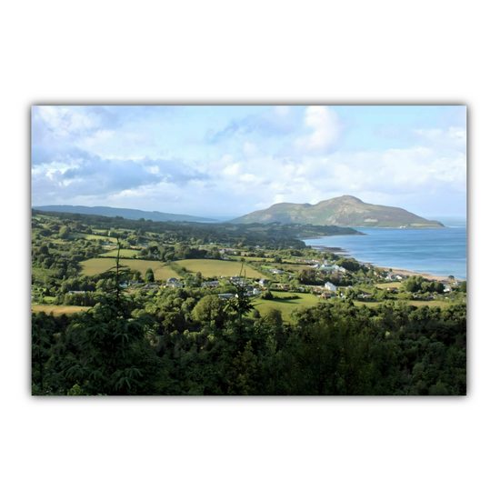 Canvas Art. Scottish Landscapes & Seascapes. Holy Isle Aerial View. Isle of Arran. Scotland.