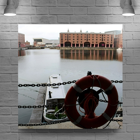 Canvas Art. English Cityscapes & Riverscapes. Albert Dock. Liverpool. England.