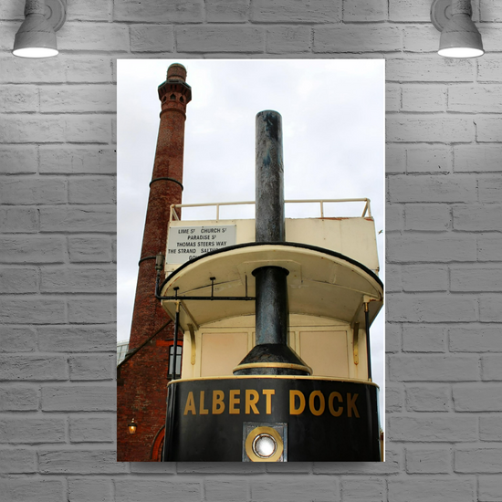 Giclée Mounted Wall Art Prints. Albert Dock. Liverpool. England.