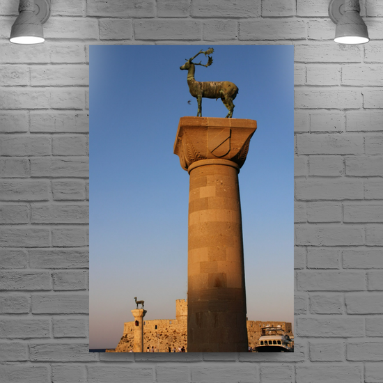 Canvas Art. Grecian Landscapes & Landmarks. Dama - Dama. Rhodes. Greece.