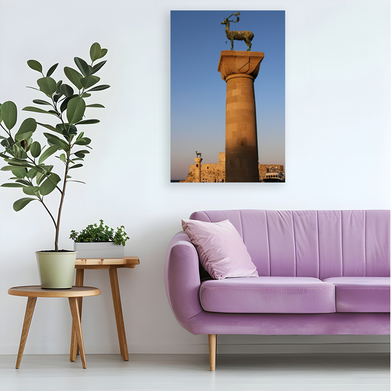 Canvas Art. Grecian Landscapes & Landmarks. Dama - Dama. Rhodes. Greece.