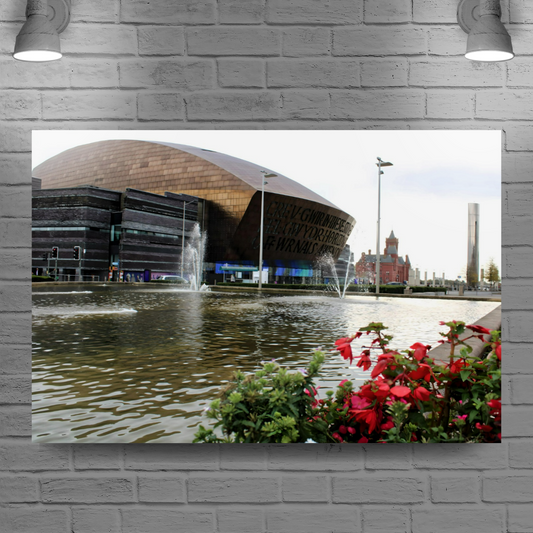 Canvas Art. Welsh Cityscapes & Landmarks. Cardiff. Wales.