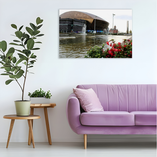 Canvas Art. Welsh Cityscapes & Landmarks. Cardiff. Wales.