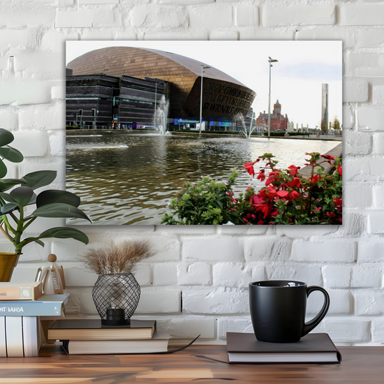 Canvas Art. Welsh Cityscapes & Landmarks. Cardiff. Wales.