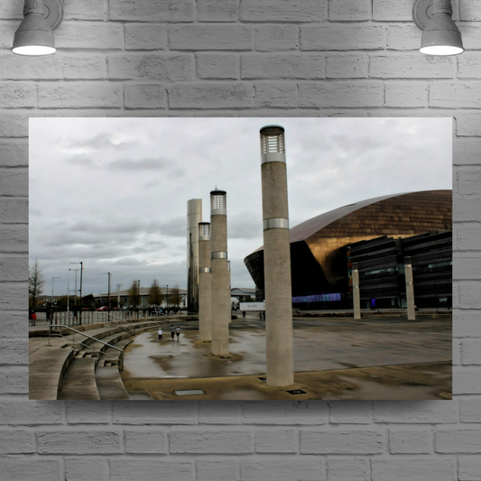 Canvas Art. Welsh Cityscapes & Landmarks. Cardiff. Wales.