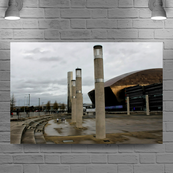 Canvas Art. Welsh Cityscapes & Landmarks. Cardiff. Wales.