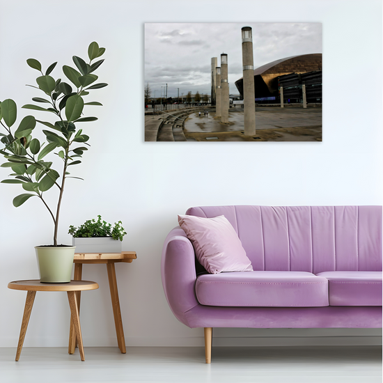 Canvas Art. Welsh Cityscapes & Landmarks. Cardiff. Wales.