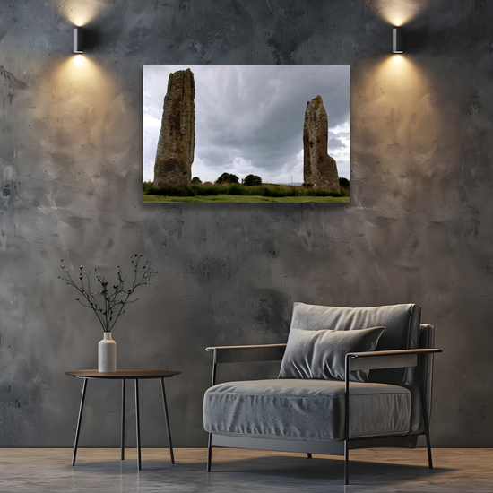 Canvas Art. Scottish Landscapes & Landmarks. Machrie Standing Stones. Isle of Arran. Scotland.