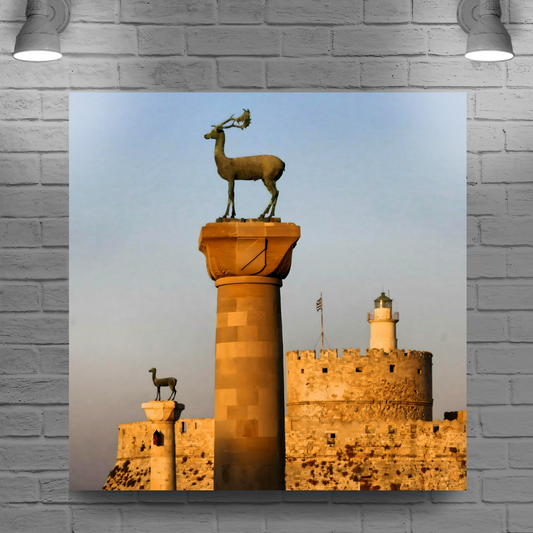 Canvas Art. Grecian Landmarks & Seascapes. Dama - Dama. Rhodes. Greece.