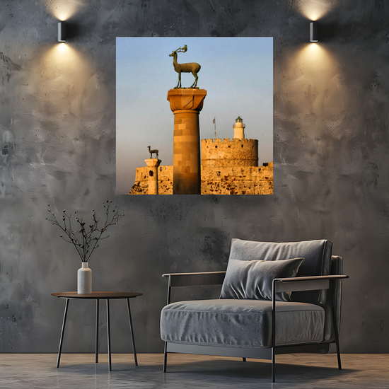 Canvas Art. Grecian Landmarks & Seascapes. Dama - Dama. Rhodes. Greece.