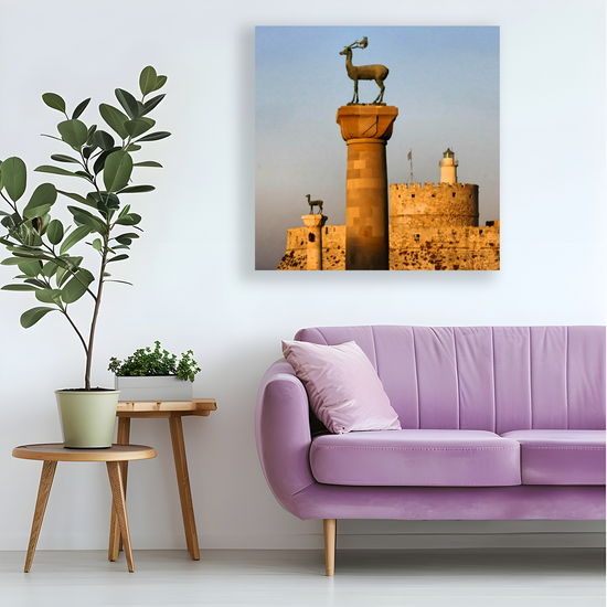 Canvas Art. Grecian Landmarks & Seascapes. Dama - Dama. Rhodes. Greece.