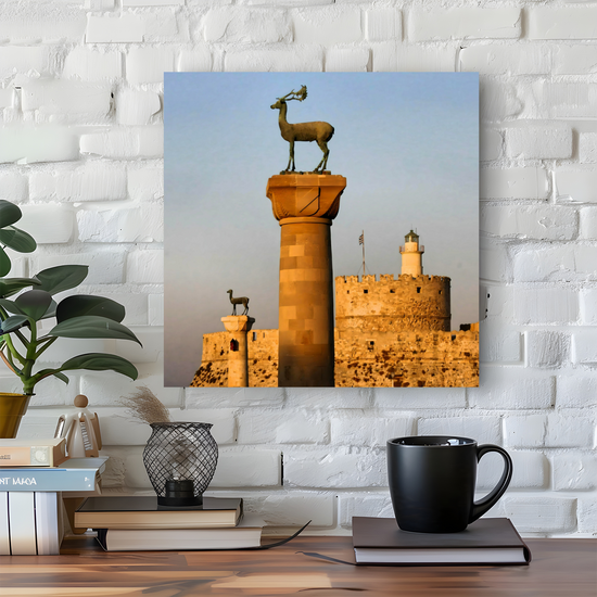 Canvas Art. Grecian Landmarks & Seascapes. Dama - Dama. Rhodes. Greece.