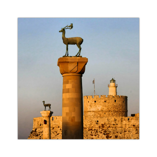 Canvas Art. Grecian Landmarks & Seascapes. Dama - Dama. Rhodes. Greece.