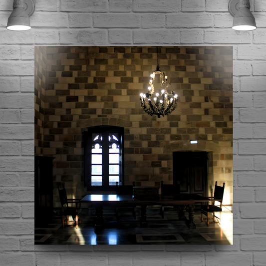 Canvas Art. Grecian Cityscapes & Landmarks. The Palace of the Grandmaster of the Knights of Rhodes. Greece.