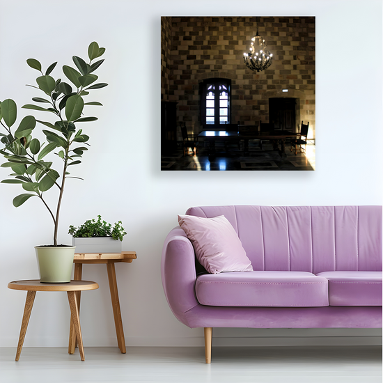 Canvas Art. Grecian Cityscapes & Landmarks. The Palace of the Grandmaster of the Knights of Rhodes. Greece.
