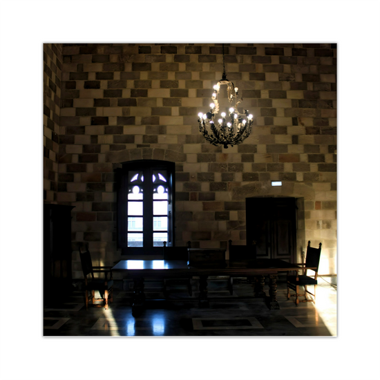 Canvas Art. Grecian Cityscapes & Landmarks. The Palace of the Grandmaster of the Knights of Rhodes. Greece.