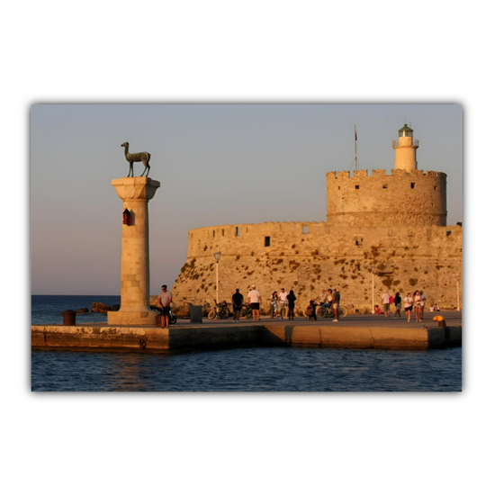 Canvas Art. Grecian Landmarks & Seascapes. Dama - Dama. Rhodes. Greece.