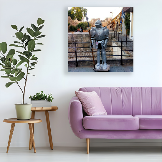 Canvas Art. Grecian Cityscapes & Landmarks. Rhodes Medieval Town. Greece.