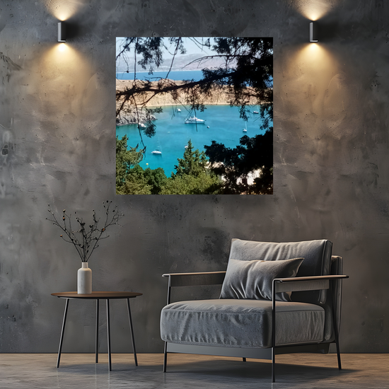 Canvas Art. Grecian Landscapes & Seascapes. Lindos. Rhodes. Greece.